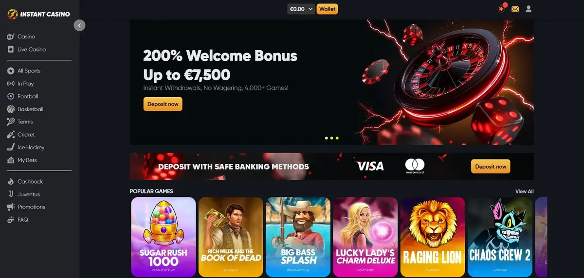 Instant Casino Képernyőkép 3
